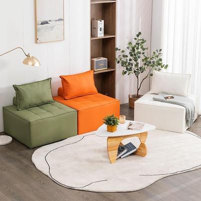 豆腐块休小户型卧室出租房榻日式榻米单网红闲懒1人布人艺沙发组合