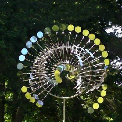 大型cl0317-0风动雕不塑动风车区304锈钢风风动力装置配件景广场