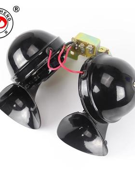 货车喇牛叭4V带继电器大蜗喇叭越野车汽车蜗牛喇叭1V2DL-34BG2防