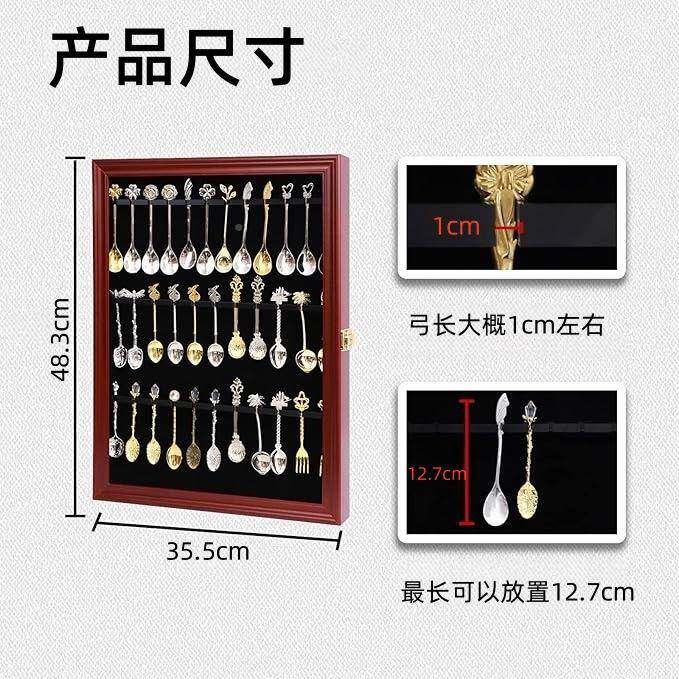 木三层勺子示框SZSNJ--M金属勺子克力亚陈列质柜悬挂收纳工厂直展