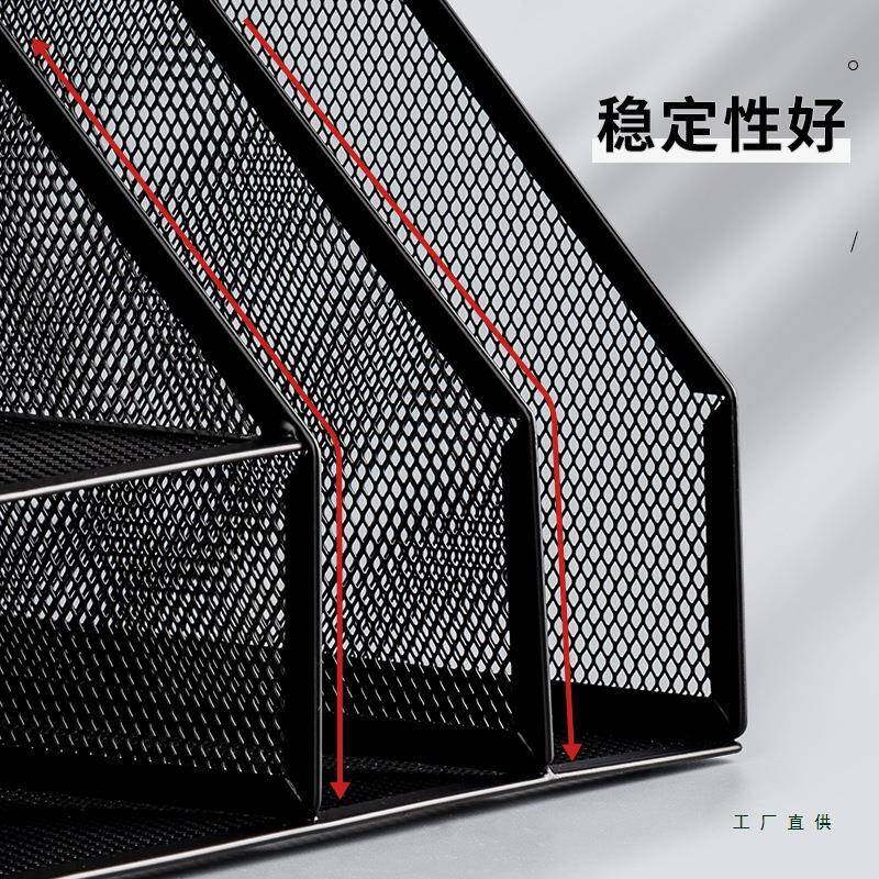 属文件框文件办公室铁985质多层金文件夹文档案收纳盒书架立式件