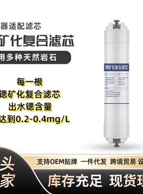 富锶矿化滤芯韩式小T快接滤芯后置T33 净水器家用一体机通用滤芯