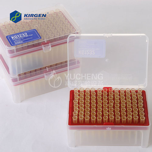 科进Kirgen盒装吸头200ul移液枪枪头吸嘴KG1232黄枪头