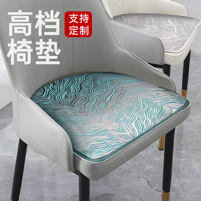 椅子椅垫秋冬定制坐垫马蹄形餐椅坐垫椅垫四季通用雪中式防滑垫子