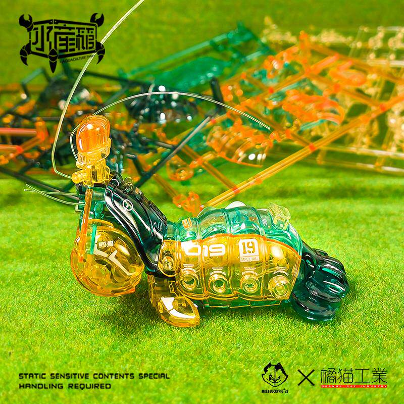 【橘猫工业】水产馆波斯顿龙虾螳螂虾招潮蟹拼装模型手办潮玩玩具