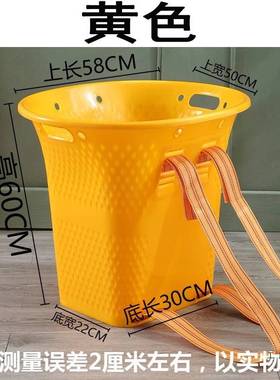 仿竹编塑料背篓大号加厚背筐红色家用农村农用背篼不漏水加大其他