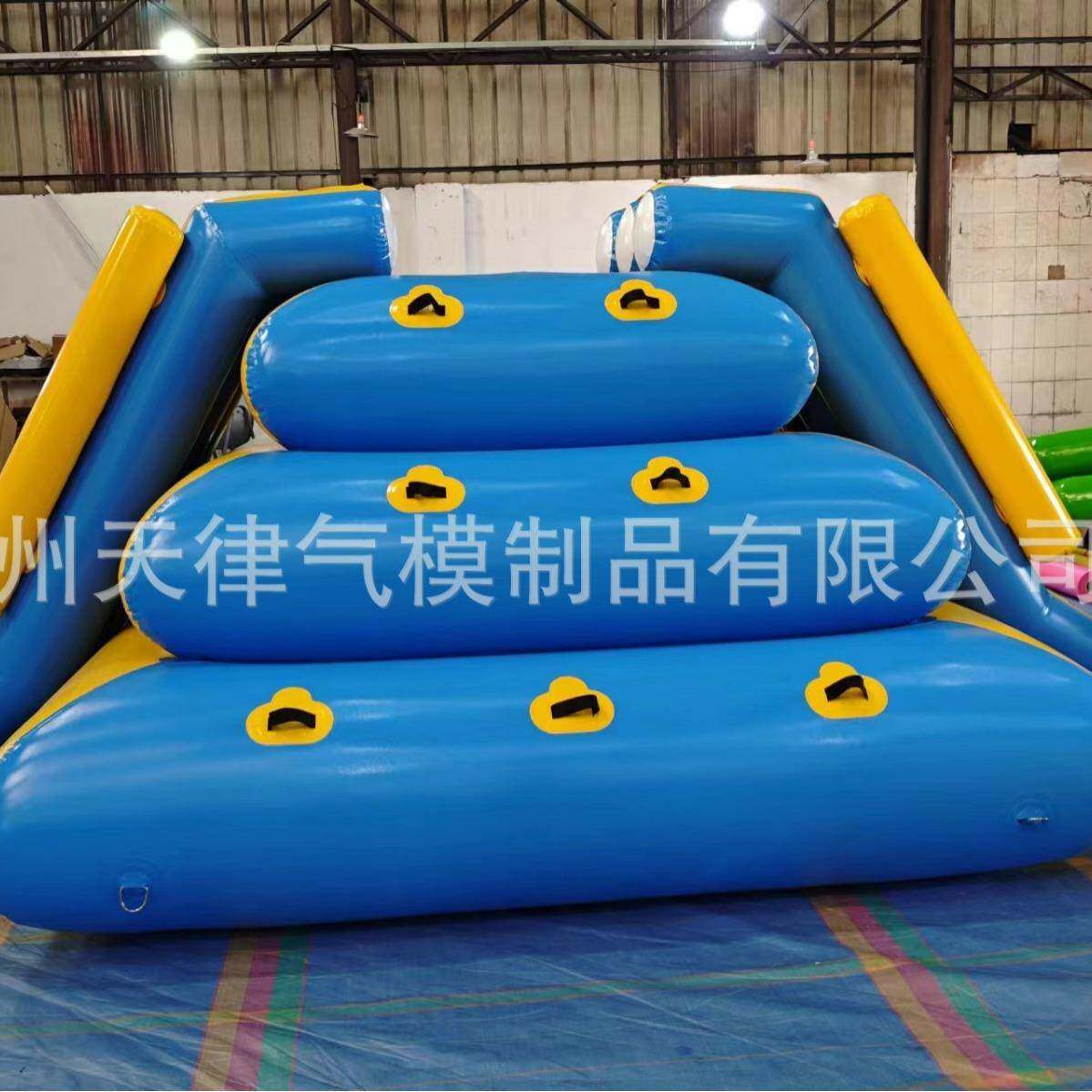 户外儿童水上乐园欢乐挑战闯关设备充气移动滑梯组合3道具
