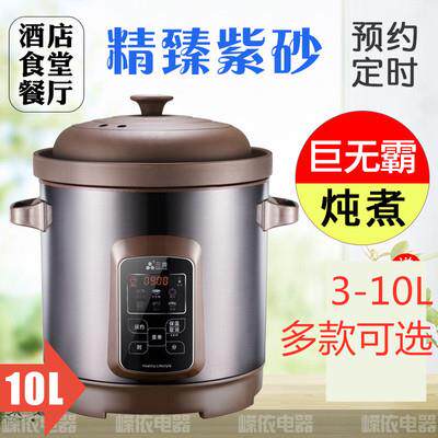 三源TGD100-SA1紫砂锅电炖锅电脑预约定时紫砂汤煲煲粥10L大容量