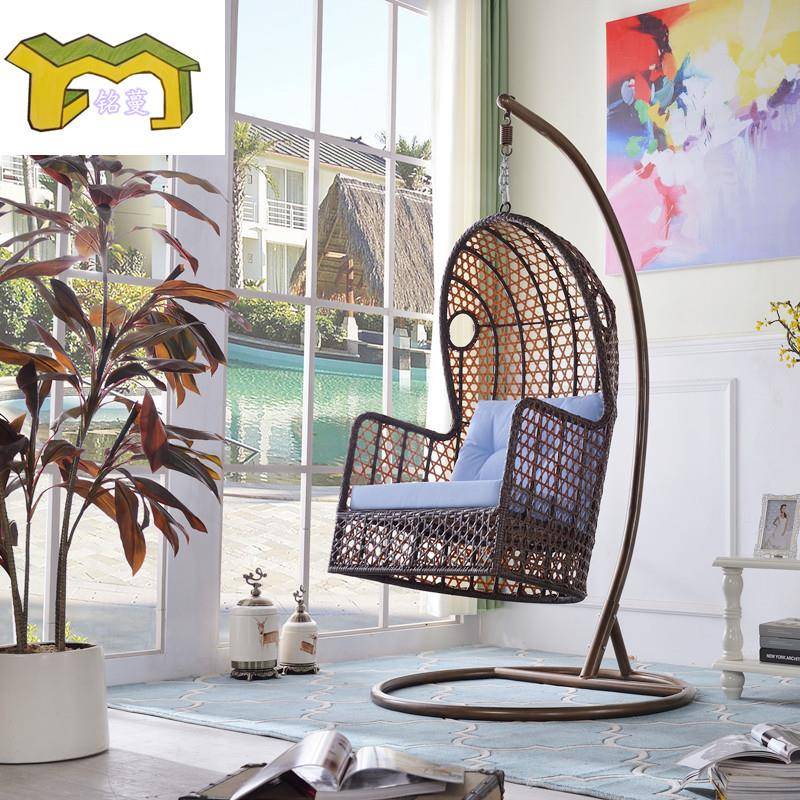 吊篮藤椅室内家用吊床单人秋千阳台摇椅掉鸟巢吊兰懒人摇篮椅吊椅