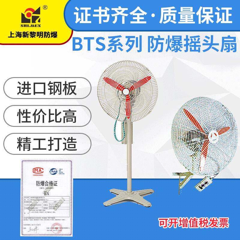 新黎明防爆摇头扇电扇BTS(FB)-750B壁式带摇头开关国标质量保证