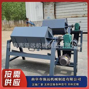 工业滚筒研磨机六角滚筒研磨除锈机强远外圆抛光机