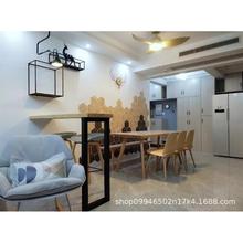 北欧仿古简约实木书桌办公室办公桌电脑桌家用餐厅餐桌书房写字台