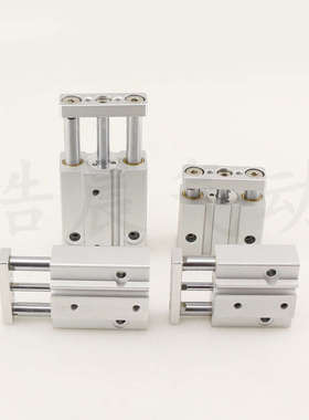 TCM/MGJ6-10/15/20微型三导杆气缸TCM10/MGJ10-5/10/15/20/25/30