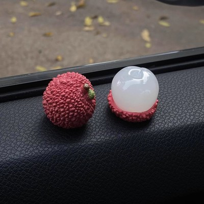 平安顺荔苹果荔枝车载摆件