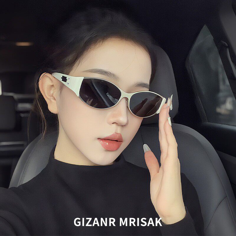 高级感猫眼豆豆偏光防紫外墨镜