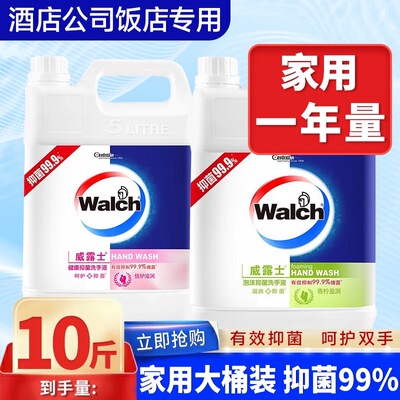 威露士泡沫洗手液补充装5L大桶5升装学校酒店清洁抑菌零售批发