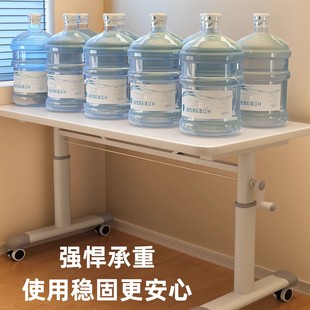 手摇升降桌电脑桌可移动卧室床边桌学生家用学习桌书桌简易办公桌