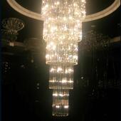 复轻式 楼大吊灯别墅客799厅空简楼中楼跃层长水约晶旋转楼梯灯中