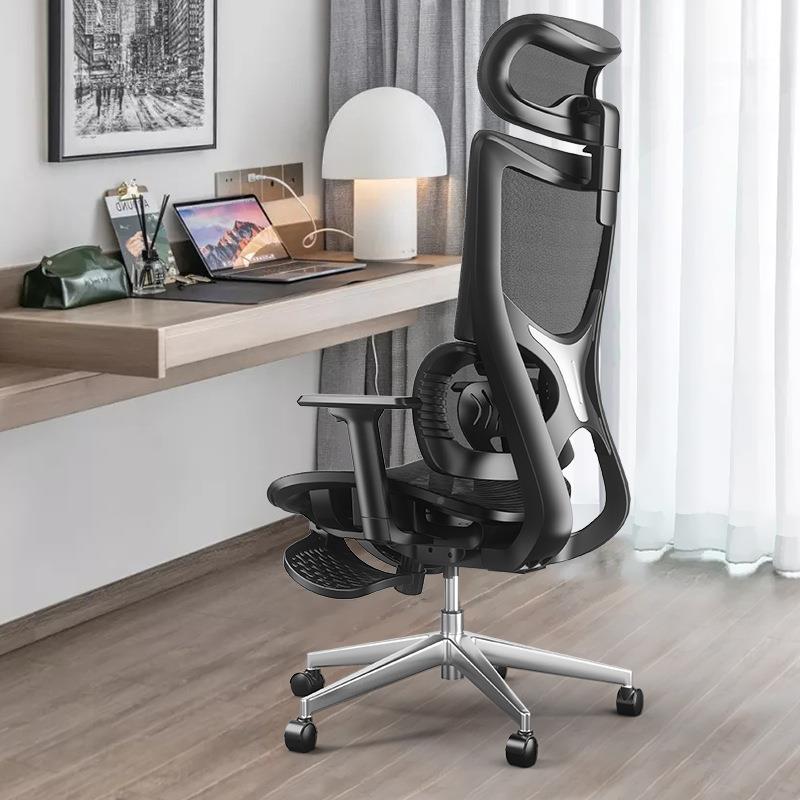 人体学椅办公室老E02板坐椅椅子久舒适家工用电竞电脑书房座护腰