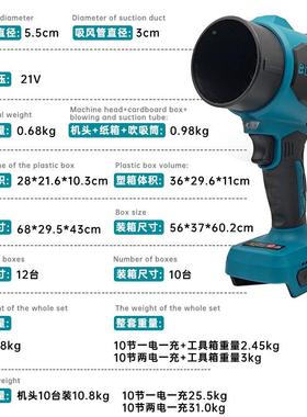 手持FFT暴力扇涵道涡轮无刷电无极速洗车吹雪户外风除尘变机暴风