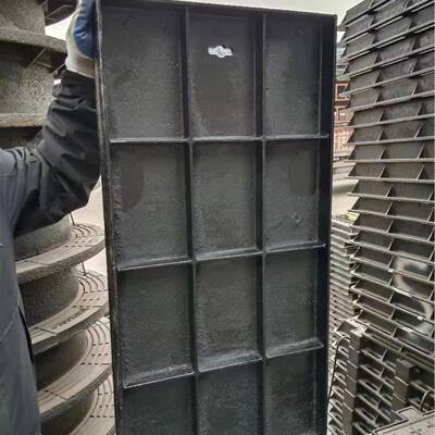 球墨铸铁方井400*6盖JJE00型重型井规盖格全现轻货多铸铁方井盖