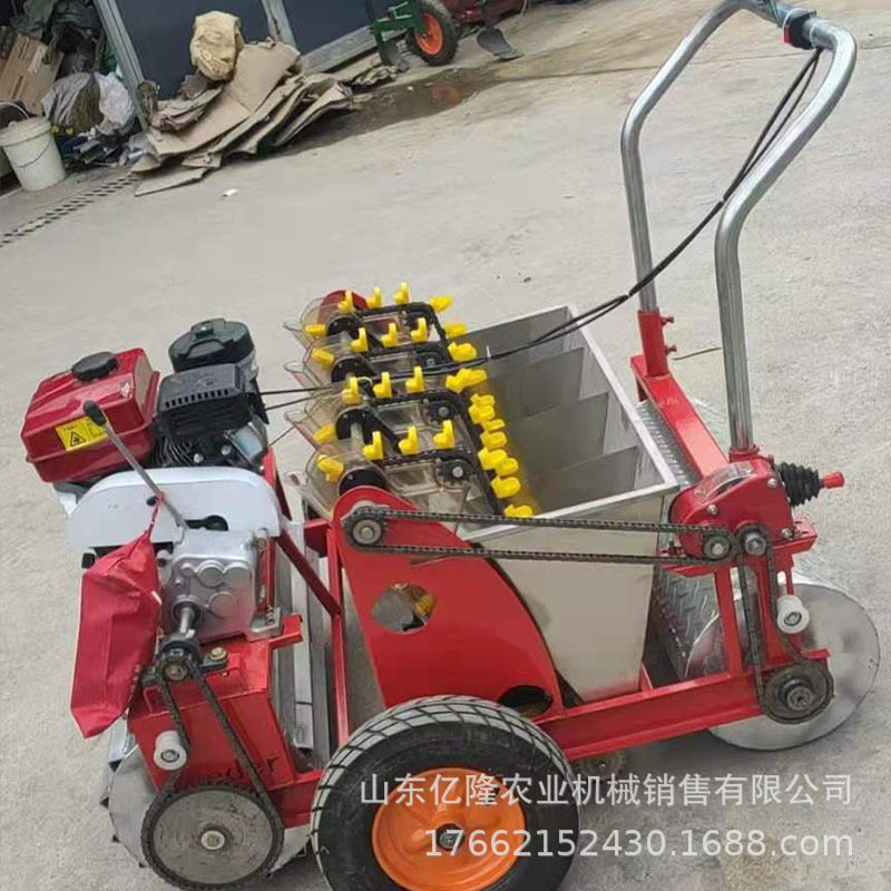 农用汽油五行大蒜播种机 深浅可调播蒜机 自走式蒜瓣种植机