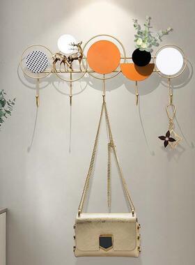 EAY入户门玄关上挂衣艺钩术墙收纳免打孔挂门衣挂服架子卧室房间