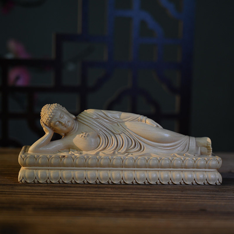 黄杨木雕刻佛像工艺品摆件