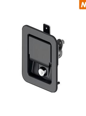 JJYBD47YBD47合具面板锁工箱锁配锁扣黑色铝金车厢内锁拖车卡车门