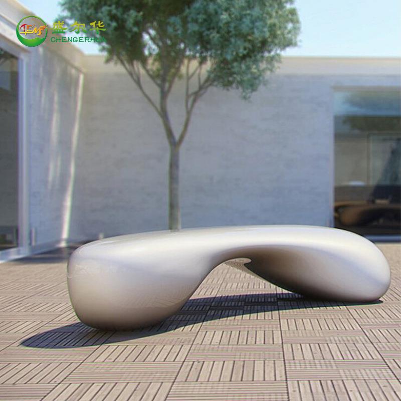 玻外璃钢8817休闲椅户玻璃钢闲休椅现代简约休息休椅商场公共息座