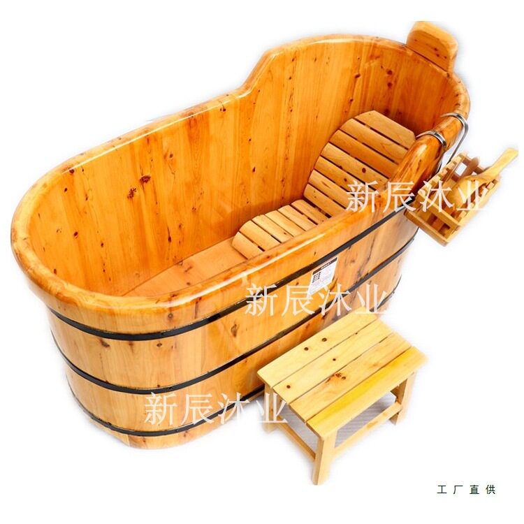 香柏木实木全身沐浴桶成人家用