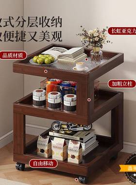 小户型可家用厅沙发创QIO侧边柜移动边客几床头柜网红意款卧室床