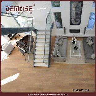 工制造板不锈钢玻璃栏杆 2072钢室内钢木楼梯 扶手双厂双DMS