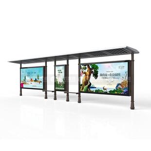 交智能公交候车亭公OTD交车站台公车灯亭箱智能公交候车亭站牌候