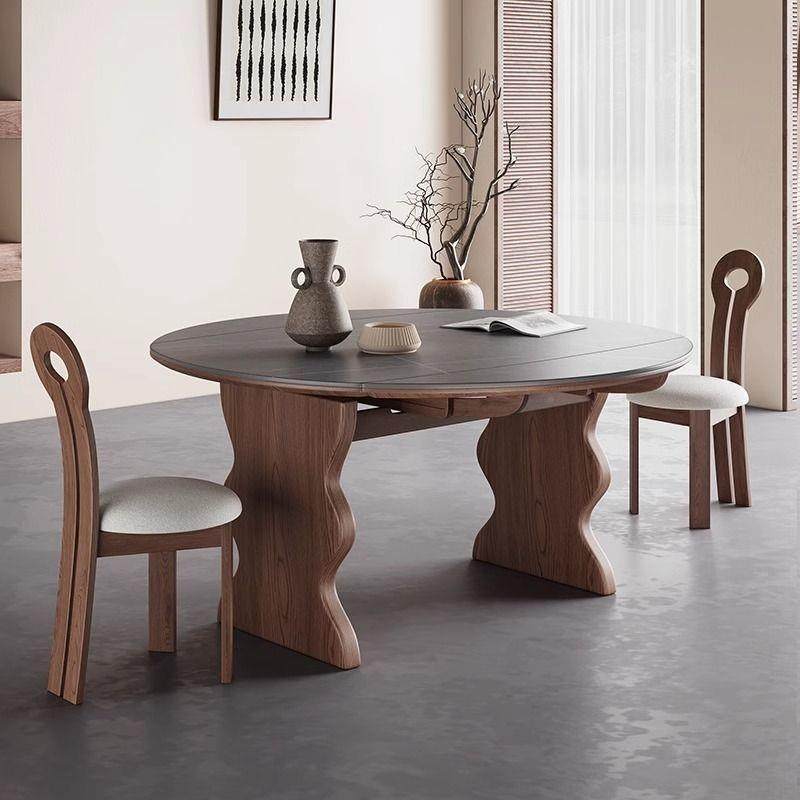 中古风木折叠餐CWQ桌桌可变圆伸缩2025新款现代实简约美式家用户,鲜花速递/花卉仿真/绿植园艺,其它园艺用品,淘宝优惠券,粉丝福利购,淘宝优惠卷