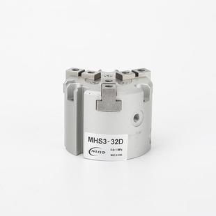 三爪卡盘手指缸M863H3SMC型二气爪三爪四S爪动卡盘手指气气缸MHS2