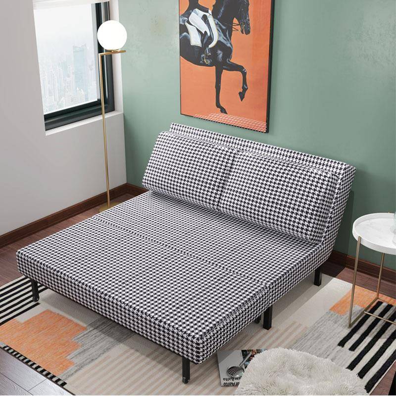 两用双人折叠沙能发床伸缩床小发J211户型可拆洗布艺抽拉床多功沙