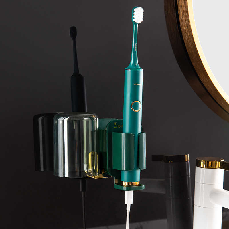 牙刷置物架洗漱套装壁挂式电动牙刷挂架免打孔牙刷收纳儿童牙杯架