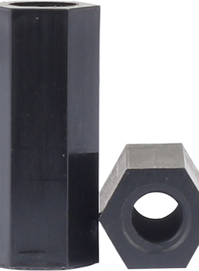 M3*x5x6x8x10x20x30x40mm 黑色尼龙柱双通主板隔离柱六角尼龙螺柱