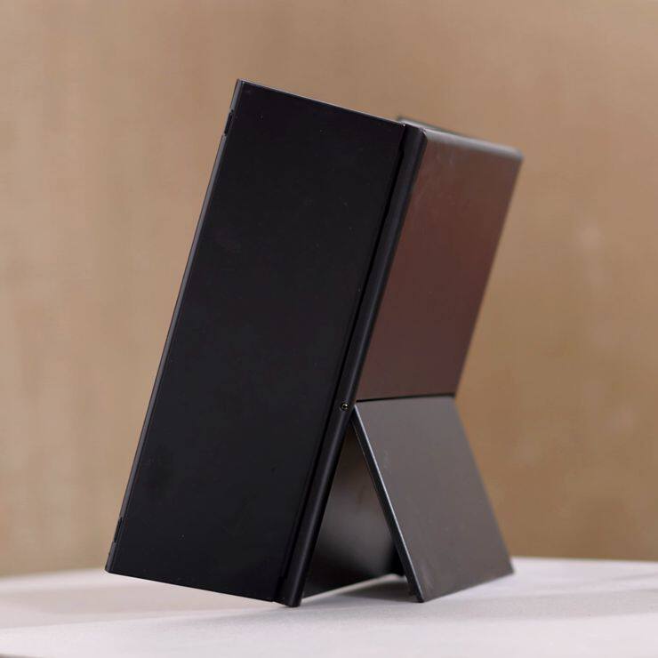 韩国折叠化妆镜大号台式梳妆镜高清三面镜子方形公主镜便携美容镜