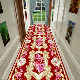 加厚走廊过道地毯商用楼梯楼道长条满铺家用入户进门地垫防滑耐磨