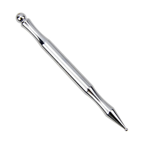 黄铜点穴棒耳朵穴位按摩笔耳疗面部美容棒眼部拨筋小头不锈钢足底