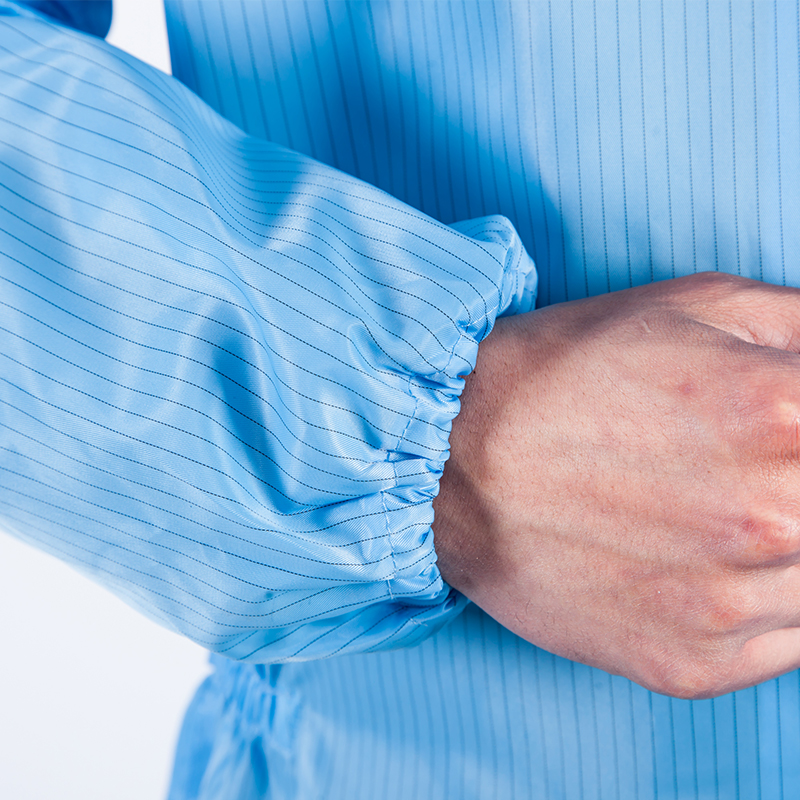 防静电防尘服带帽连体连帽无尘衣洁净服一体连帽子打磨喷漆防护服