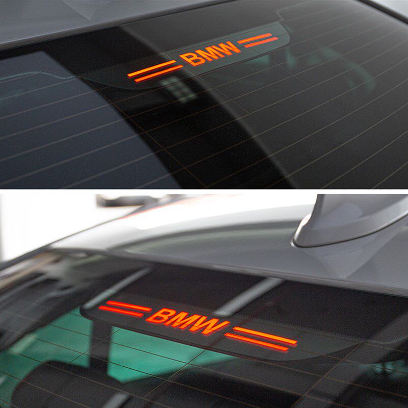 适用于宝马新5系1/3系320Li5系528Li7系高位刹车灯贴改装饰投影板