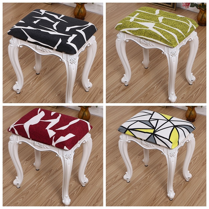 通用方形套化妆梳妆台美甲古筝坐垫面椅子套矮凳子套罩