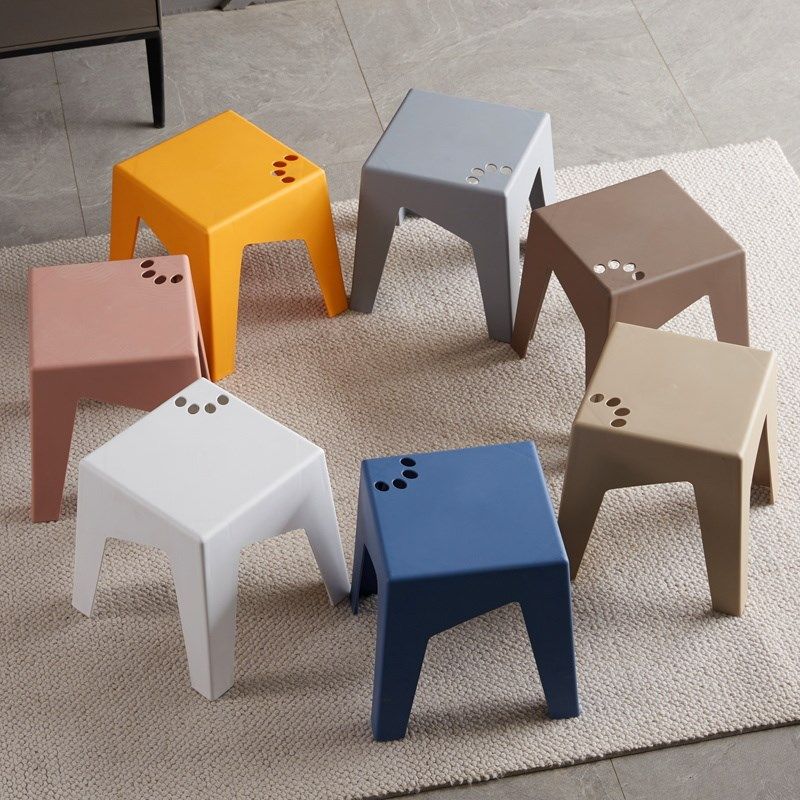 客厅小凳子加厚塑料方板凳儿童椅子可叠放猫爪凳客厅茶几浴室矮凳,住宅家具,其它凳子,淘宝优惠券,粉丝福利购,淘宝优惠卷