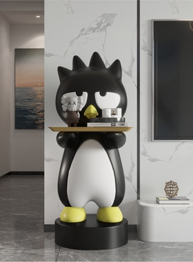 酷企鹅落地摆件电视柜客厅沙发旁边艺术大型装饰网红大号创意迎宾