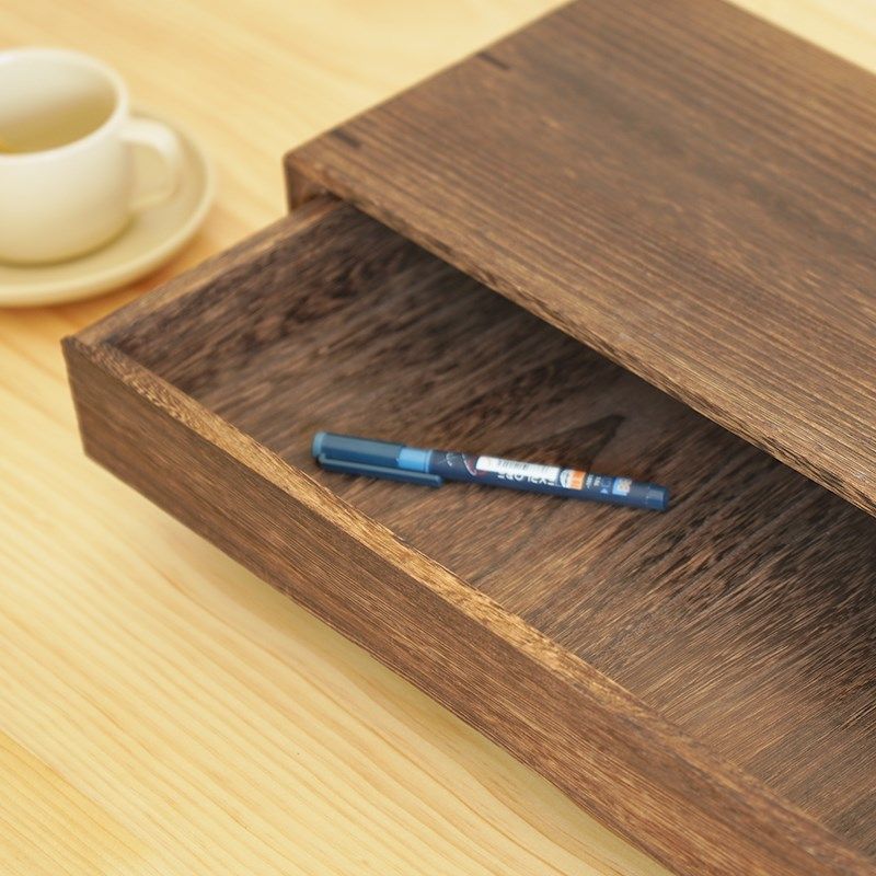 实木电脑显示器增高架 桌面花架鱼缸增垫高架子 摆放置物架带抽屉