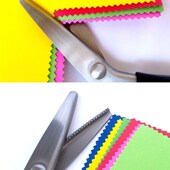 不锈钢牙布剪三角牙5MM花边剪裁缝布料剪DIY服装 剪锯齿型剪刀