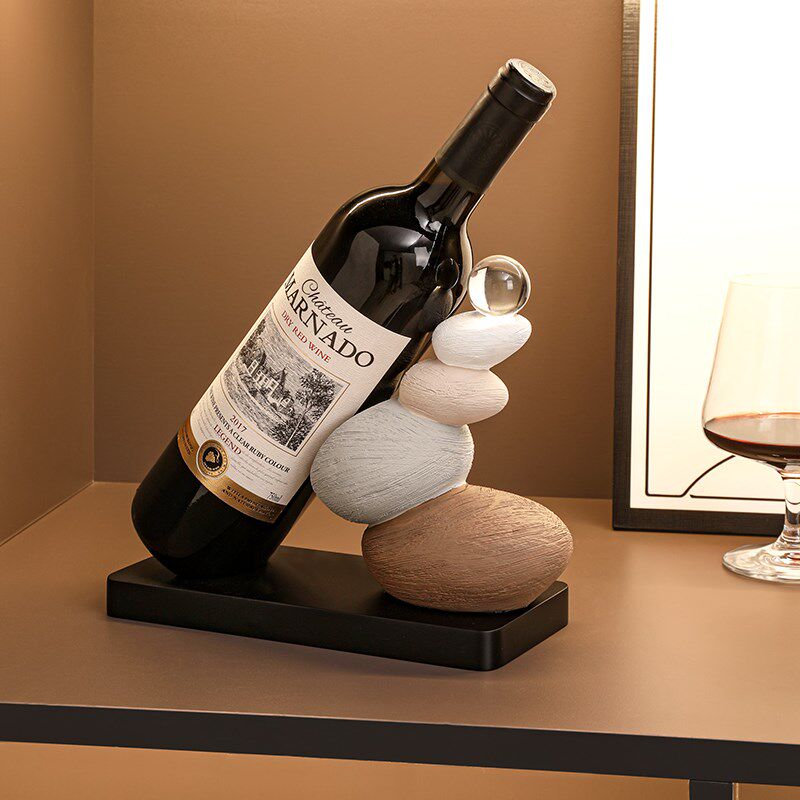 时来运转红酒架酒柜摆件客厅高级感餐边电视柜红酒托家居乔迁礼物